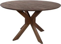 Eetkamertafel Ø150, Acacia Marron Brown - Gemini Table Collection