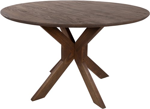 Table séjour Ø150, Acacia Marron Brown - Gemini Table Collection