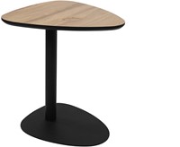 Graziano table pour ordinateur - organique - Basse 50 - pied de table noir - Unlimited Laminate Collection
