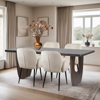 Table séjour 220, Mango Brown Walnut - Handai Table Collection-2