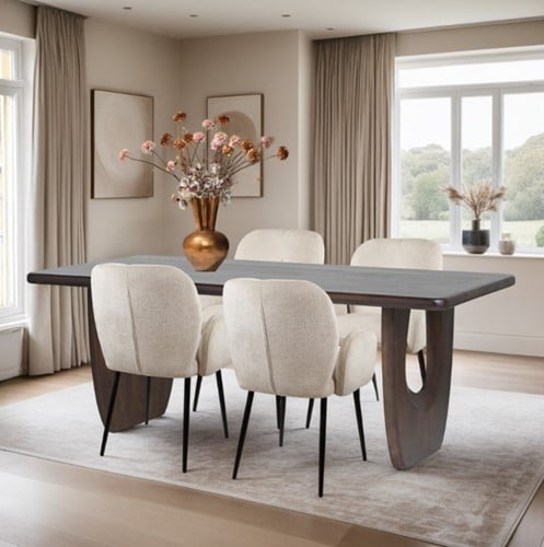 Eetkamertafel 220, Mango Brown Walnut - Handai Table Collection-2