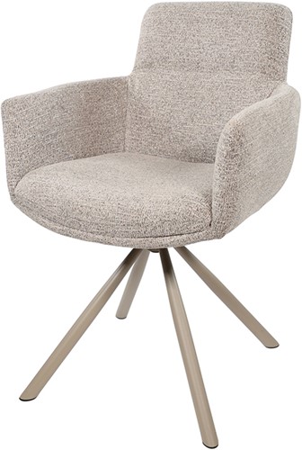 Harry chaise - pivotante 360 taupe - Unique Collection
