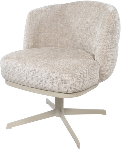 JLo eetkamerstoel - beige draaipoot 360 - Cremona - Taupe 04 - Star Collection