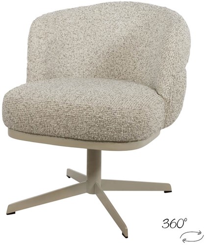 JLo eetkamerstoel - beige draaipoot 360 - Star Collection