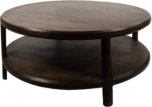 Table basse Ø100, H40, Mango Brown Walnut - Jumbo Collection