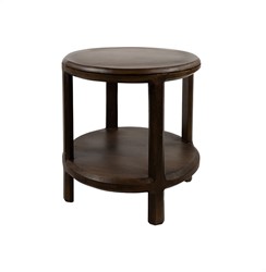 Beistelltisch Ø50, H50, Mango Brown Walnut - Jumbo Collection