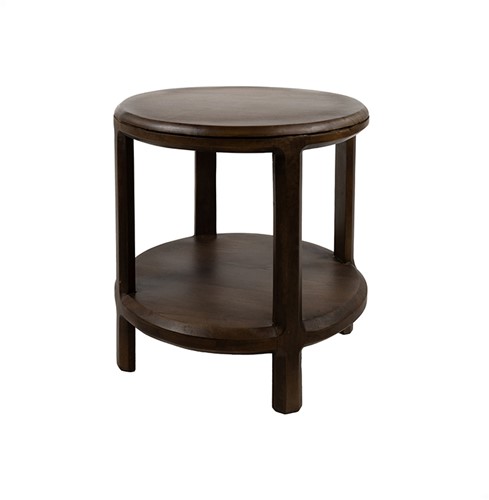 Bijzettafel Ø50, H50, Mango Brown Walnut - Jumbo Collection