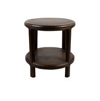 End table Ø50, H50, Mango Brown Walnut - Jumbo Collection-1