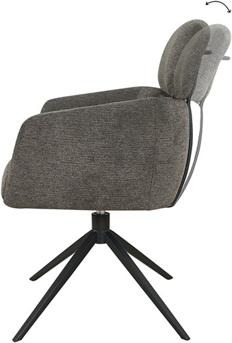Kelly dining chair - swivel 360ARS - Unique Collection-7