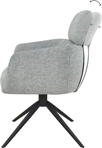 Kelly dining chair - swivel 360ARS - Unique Collection-12