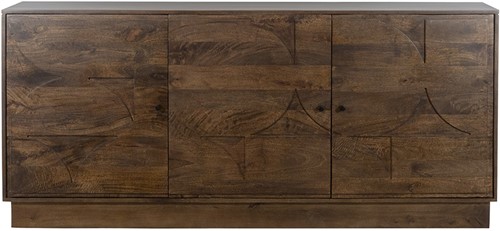Dressoir 180 met 3 deuren, Mango Brown Walnut - Kaapstad Collection-2