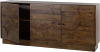 Dressoir 180 met 3 deuren, Mango Brown Walnut - Kaapstad Collection-1