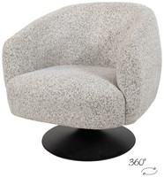 Louis draaifauteuil 360 - Puente - Ecru 06 - Star Collection