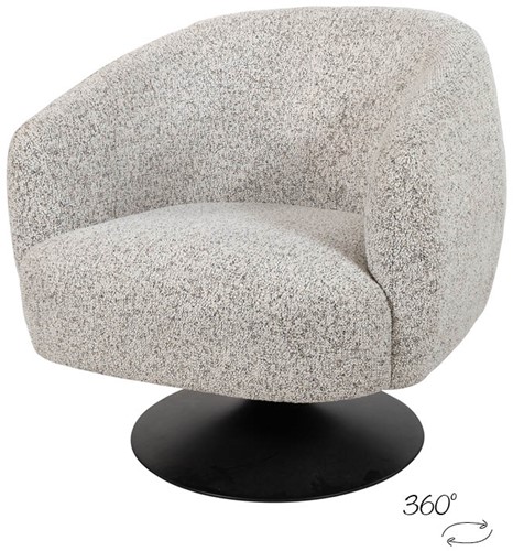 Louis draaifauteuil 360 - Puente - Ecru 06 - Star Collection