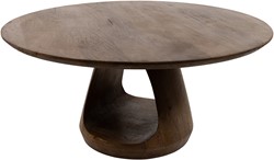 Bremen coffee table Ø90, H40, Mango Matt Walnut - Must Have Collection
