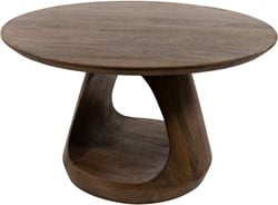 Bremen salontafel Ø70, H38, Mango Matt Walnut - Must Have Collection