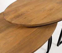 Leipzig salontafel ovaal, set van 2, Smooth Natural - Must Have Collection-2