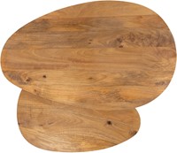 Kassel salontafel organisch, set van 2, Smooth Natural (17mm) - Must Have Collection-1