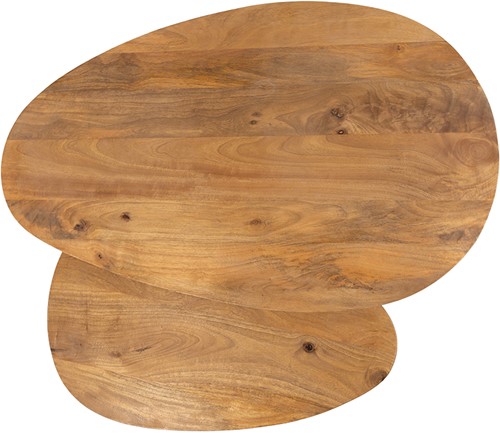 Kassel salontafel organisch, set van 2, Smooth Natural (17mm) - Must Have Collection-1