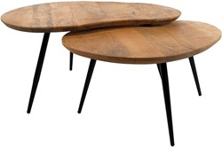 Erfurt coffee table organic, set of 2, Smooth Natural - Must Have Collection