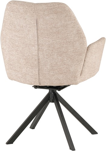 Norbert armstoel - draaipoot 180ARS - frame 03 black metal - Dutch Industries Chairs-2