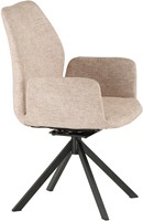 Norbert armstoel - draaipoot 180ARS - frame 03 black metal - Dutch Industries Chairs-3