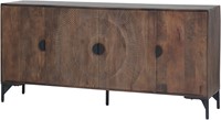 Dressoir 180  à 4 portes, Mango Brown Walnut - Nippon Collection