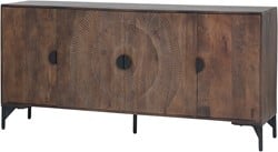 Dressoir 180 met 4 deuren, Mango Brown Walnut - Nippon Collection