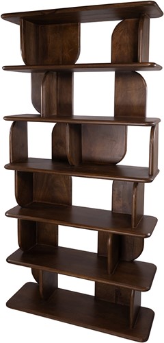 Oregano boekenkast 90, Mango Brown Walnut - Oregano Collection