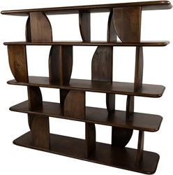 Oregano Bücherregal 140, Mango Brown Walnut - Oregano Collection