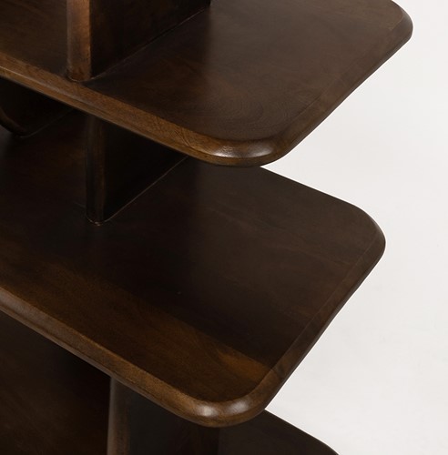 Oregano Bücherregal 140, Mango Brown Walnut - Oregano Collection-2