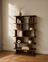 Oregano boekenkast 90, Mango Brown Walnut - Oregano Collection-2