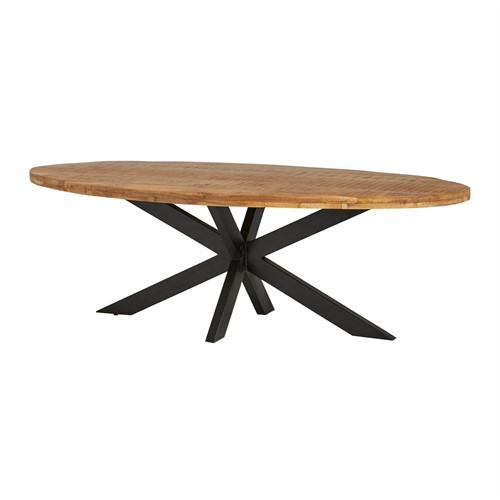 Table séjour ovale 210 - Peru Rough Table Collection