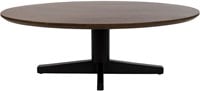Salontafel 130, ovaal, poot Black, Mango Brown Walnut - Scorpio Table Collection-1
