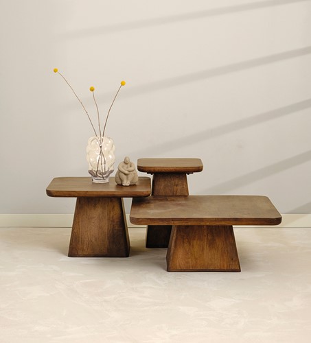 Couchtisch 80, Mango Brown Walnut - Stockholm Collection-2
