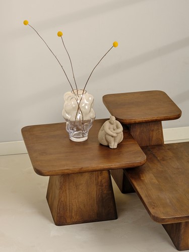 Couchtisch 80, Mango Brown Walnut - Stockholm Collection-5