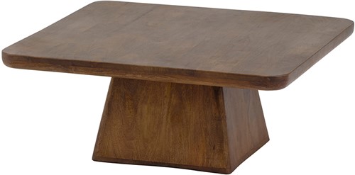 Couchtisch 80, Mango Brown Walnut - Stockholm Collection