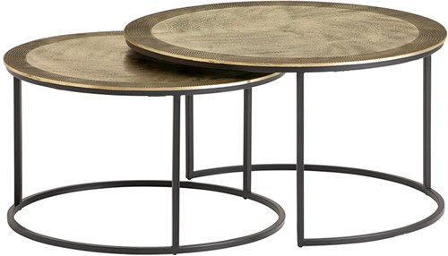 Salento salontafel, set van 2, Brass Antique - Mix & Match Collection