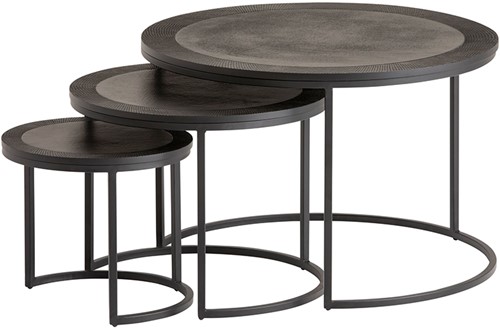 Siena salontafel set van 3, Black - Mix & Match Collection