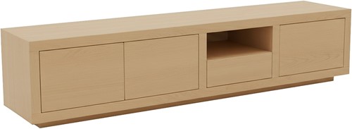 Tampere TV cabinet 190 with 3 doors, 1 drawer and 1 open compartment, Natural Oak - Oak Collection