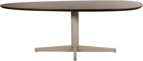 Dining table 160, organic, leg Beige, Mango Brown Walnut - Taurus Table Collection-1