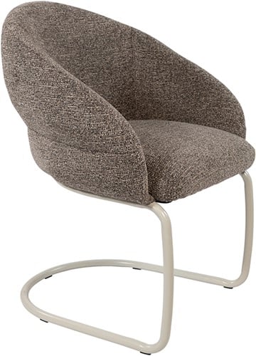 Taylor - armstoel - beige onderstel - Present - Brown 440 - Star Collection-3