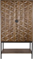 Trinity 2-deurs kast met onderplank, Mango Brown Walnut - Mix & Match Collection-2
