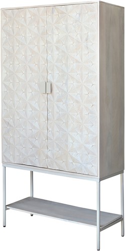 Trinity 2-deurs kast met onderplank, Mango Ashblond - Mix & Match Collection