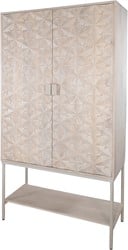 Trinity 2-deurs kast met onderplank, Mango Ashblond - Mix & Match Collection