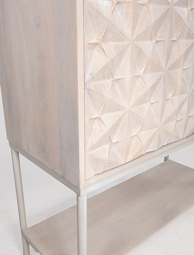 Trinity 2-deurs kast met onderplank, Mango Ashblond - Mix & Match Collection-3