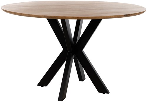 Eetkamertafel Ø130, Mango Smooth Natural - Tokio Table Collection