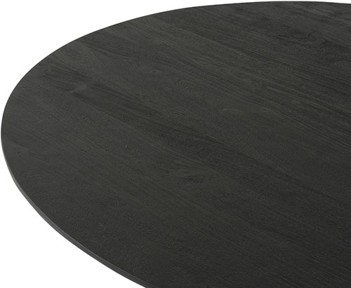 Dining table Ø120, Acacia Black - Tokio Table Collection-2