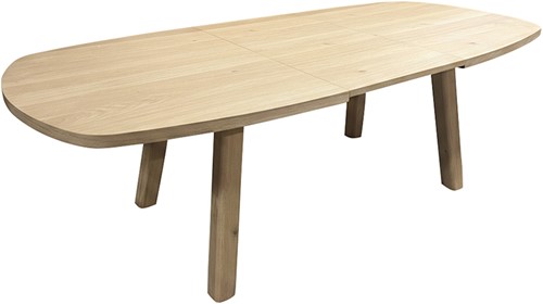 Turku dining table extendable 180/240, danish oval, Dark Chocolate - Oak Collection