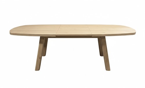 Turku table séjour extensible 160/220, forme de bateau, Intense Black - Oak Collection-1
